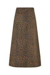 Skirt Lunall Maxi Skir Leopard-Print