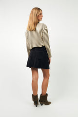 Tshirt Mobyll Polo Ls Dark-Mokka