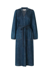 Denim Dress Parisll Midi De Blue