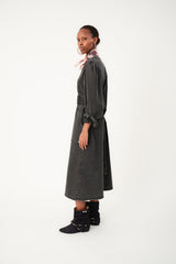 Dress Parisll Midi Dre Washed-Black