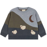 青金石针织衬衫