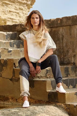 Luna 上衣(白色和米色)