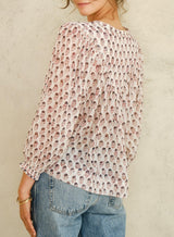 Blouse Kiki Ls Top Blue