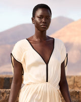 Dress Blava Black-Ecru