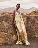 Mes Demoiselles Women's Jasmin Dress Textured Boucle Fabric - Moss Green Multi