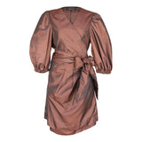 Power Bordeaux Red Wrap Dress – Elegant Women’s Dress