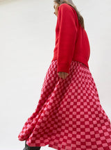 Skirt Delicate Neon-Pink-Bright-Red