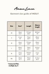 Molly oversized collar linen shirt in Mocha Gingham