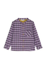 Boys shirt Akir - Purple Checks