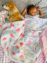 有机舒适毛毯 - 莲花