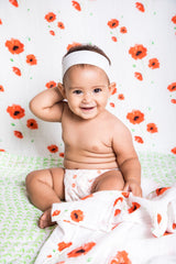 Organic Swaddle - Poppy