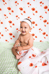 Organic Swaddle - Poppy