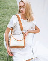 🌽 Mini Two-Tone Tote Corn Leather