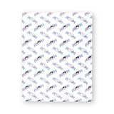 Minky Fleece Sensory Baby Blanket - White Bunny Candy