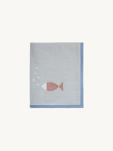 Organic Muslin Swaddle - Fish Dance|For Kids and Baby