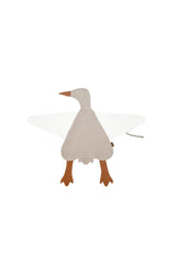 The Baby Cuddle Cloth - Light Grey Goose is baby comforter. Made with 100% Oeko-Tex muslin in Latvia. Shop sustainable baby gifts online at MiliMilu Lifestyle.