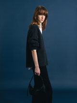 Shoulder Bag Shoulder Mini Black-Suede