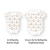 Organic Cotton Baby Onesie - Fortune Lucky Cat Maneki Neko