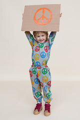 Shop organic cotton kids sweater Peace is trendy and easy to wear, This kids sweater have the coolest print. Explore organic cotton kids clothing collection.