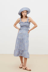 Women summer dress with open back