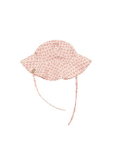 Girl's sun hat with Floral print