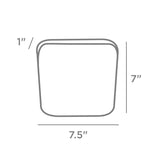 可重复使用的硅胶三明治袋(水绿色)