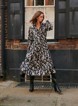 Dress Roberta Floral Noir