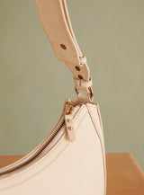 Shoulder Bag Saula Cuir Ecru