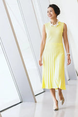 Pointelle Midi Dress - Morning Sun