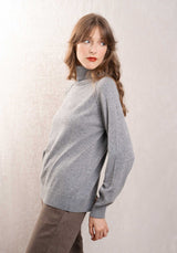 Turtleneck Knitted Paremo 9873 Gris