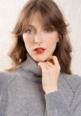 Turtleneck Knitted Paremo 9873 Gris