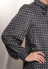 Dress Rosie Geometriqu Noir