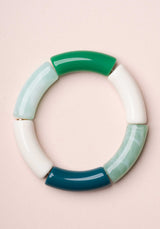 Bracelet Lithos Jonc Green-White