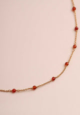 Necklace Dilara Stone Nec Red-Agathe