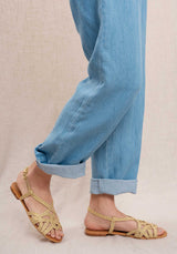 Sandal Coco Foil Dore