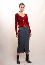 Cardigan Ainoa Bordeaux