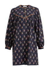 Dress 5167 Navy-Apricot