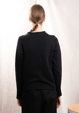 Cardigan C-neck Cardigan 09-Black