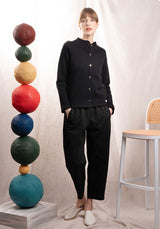 Cardigan C-neck Cardigan 09-Black