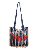 Beach Bag Sofie Amie Strip Nat-Indigo