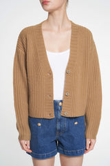 Cardigan C18 Flora Camel