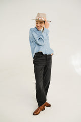 Shirt Emi Bleach Bleu-Indigo