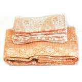 SpiceBox Organics Hand Crafted Red Cotton Table Napkins (8 Pcs)