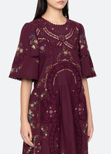 Dress Rs25-245 Burgundy