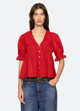 Blouse Rs26-038 Red