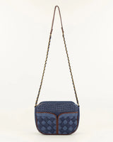 Crossbody Bag Divine Braided Denim-Blue