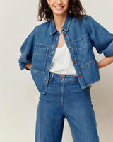 裤子 Nica 牛仔布-蓝色