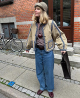 SISSEL EDELBO Women's Como Jacket 100% Organic Cotton Embroidered Outerwear - Sand