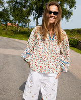 Blouse Coral Top Rooster