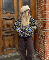 Jacket Daniella Jacket Wine-Ditsy-Yellow